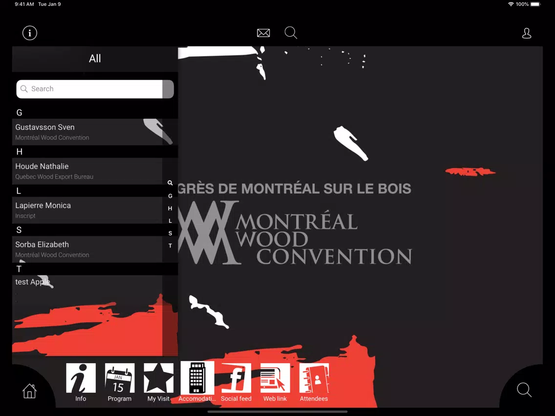 Montréal Wood Convention iPad  Screenshots