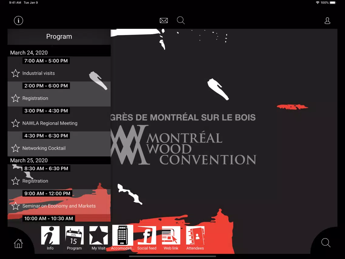 Montréal Wood Convention iPad  Screenshots