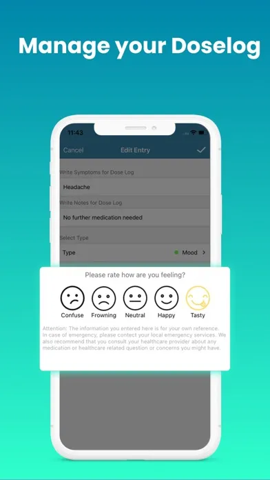 Ảnh chụp màn hình của Dosecast: My Pill Reminder App