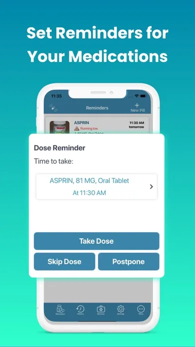 Ảnh chụp màn hình của Dosecast: My Pill Reminder App