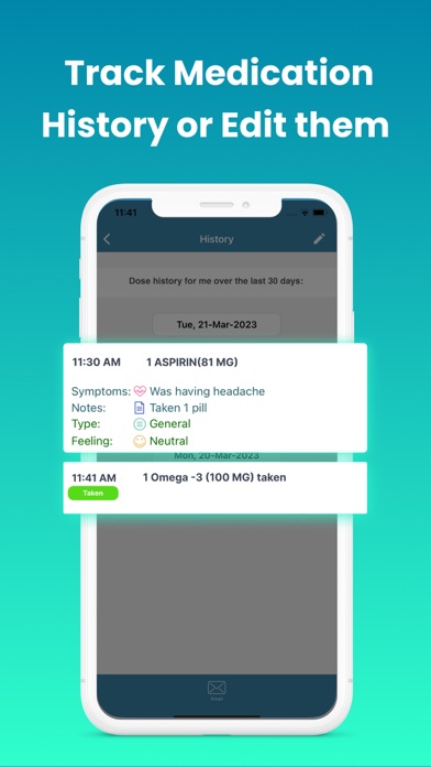 Dosecast: My Pill Reminder App سکرین شاٹس