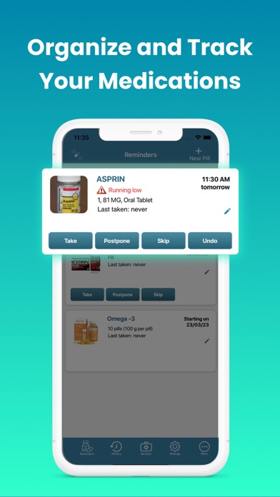 Dosecast: My Pill Reminder App سکرین شاٹس