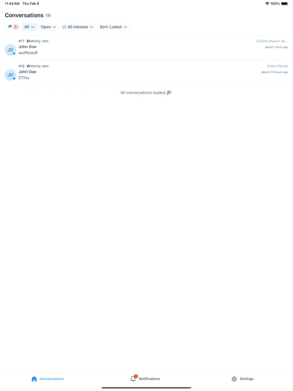 MontyChat Agent iPad 应用截图
