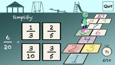 Hopscotch - Simplify Fractions应用截图