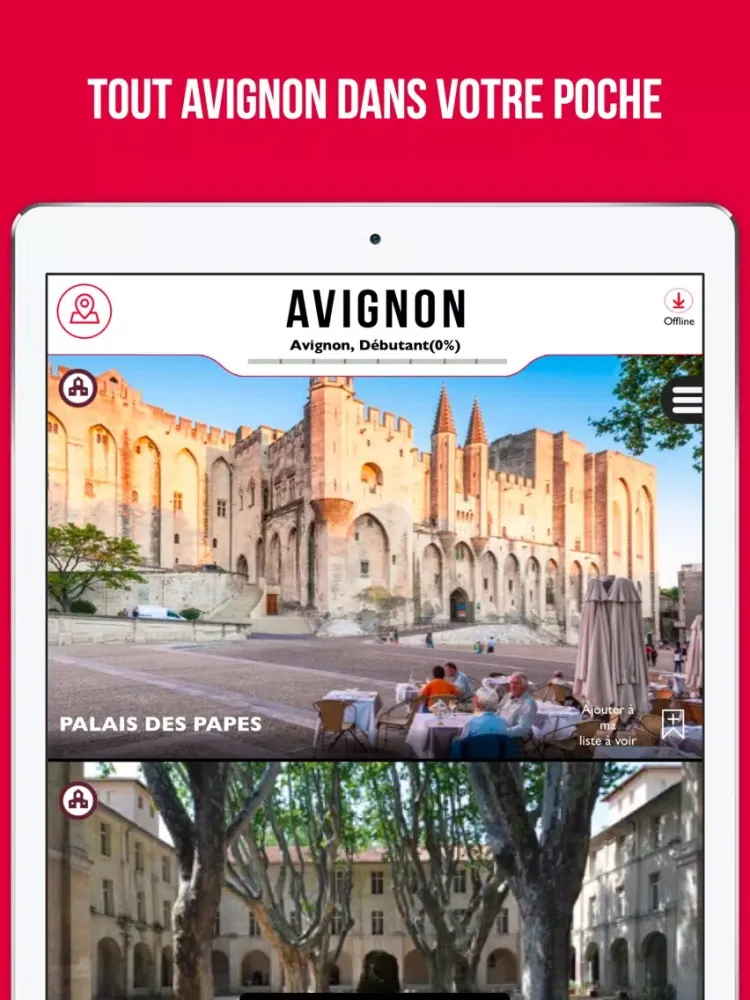 Avignon Guide Voyage iPad  Ekran Görüntüleri
