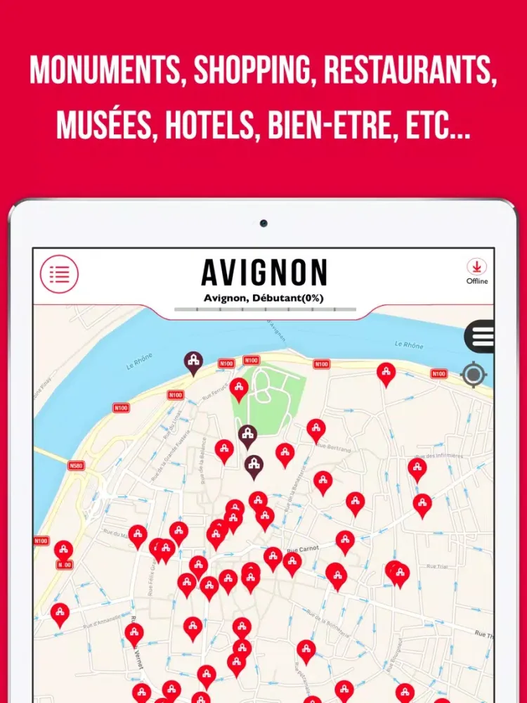 Avignon Guide Voyage iPad  Ekran Görüntüleri