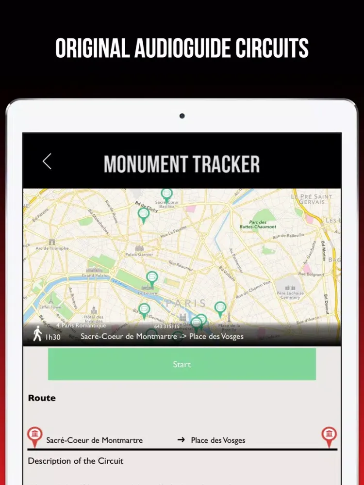 Zrzuty ekranu Nîmes Guide Monument Tracker iPad 