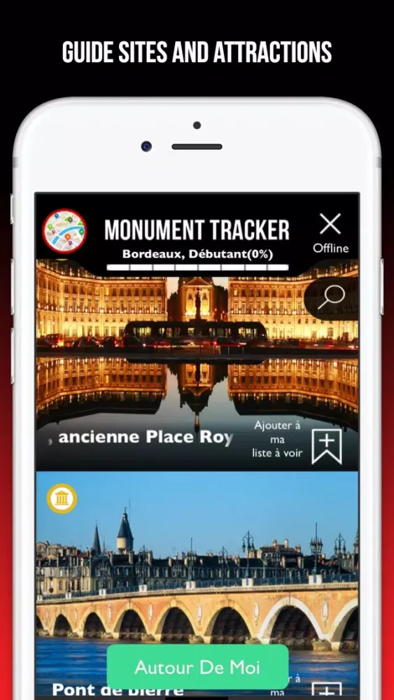 Zrzuty ekranu Nîmes Guide Monument Tracker