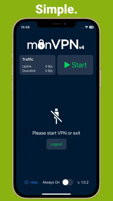 Tangkapan skrin VPN & Proxy Unlimited - monVPN