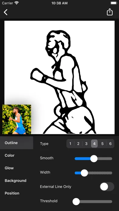 Tangkapan layar Outline Photo Effect - Edge Fx