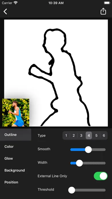 Tangkapan layar Outline Photo Effect - Edge Fx