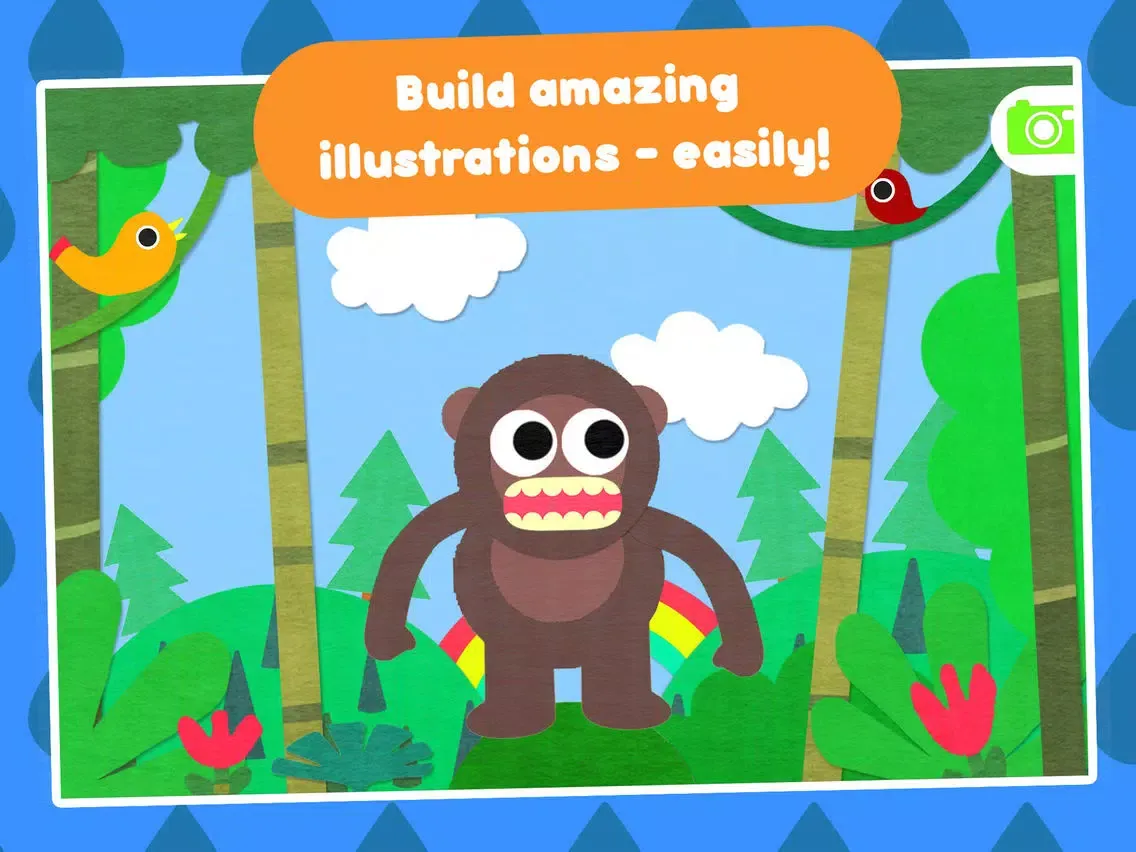 Ảnh chụp màn hình của Crea World Animal – create and play – creative art studio for kids with cute jungle and forest animals iPad 