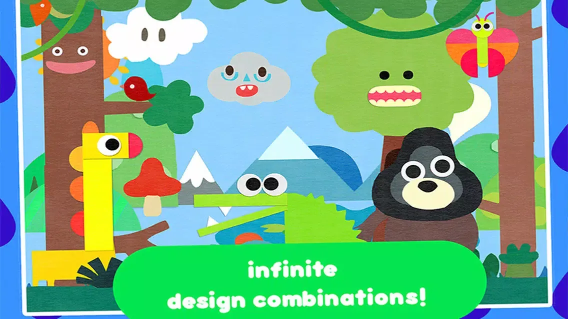 Ảnh chụp màn hình của Crea World Animal – create and play – creative art studio for kids with cute jungle and forest animals
