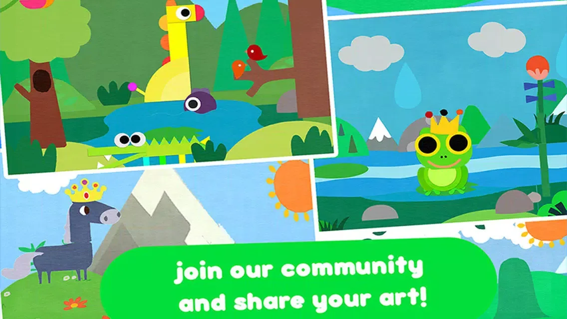 Ảnh chụp màn hình của Crea World Animal – create and play – creative art studio for kids with cute jungle and forest animals