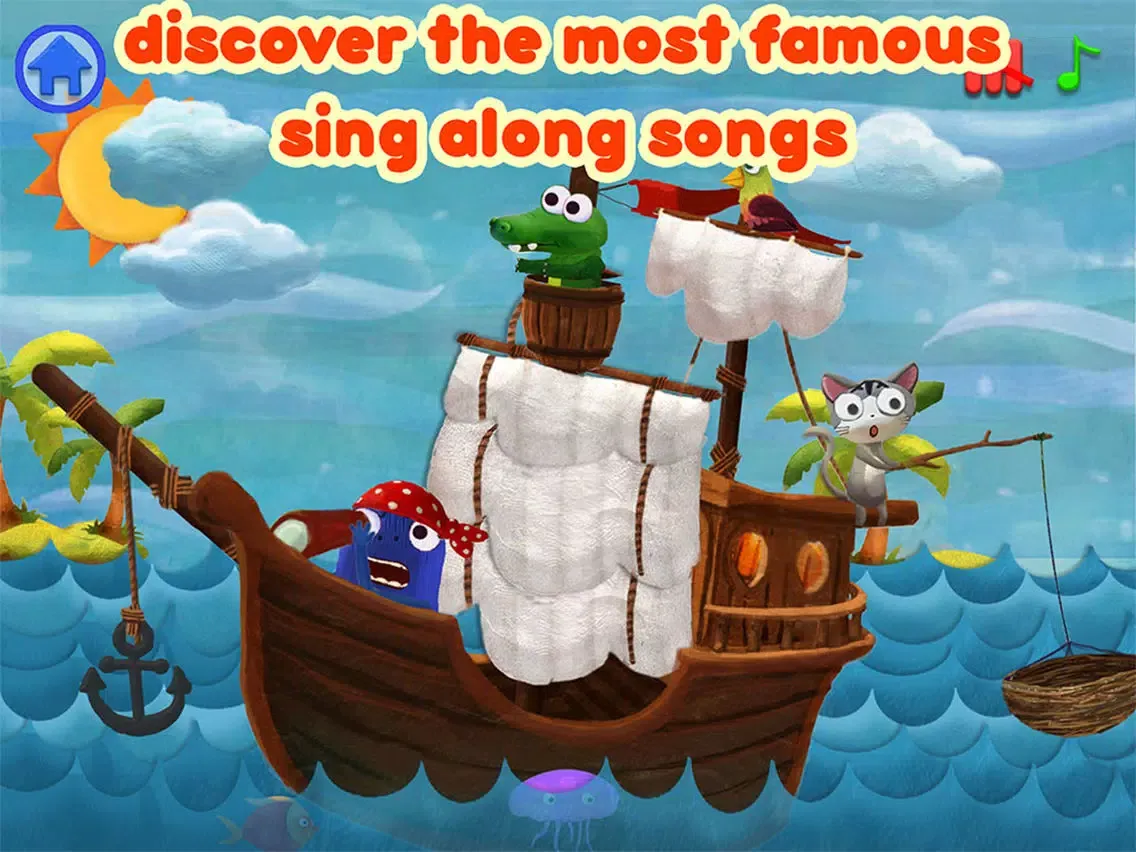 Capturas de tela do Kids Song Planet - children sing along and nursery rhymes song book – music app for boy and girl iPad 