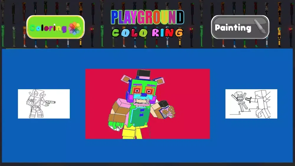 Playground Coloring Fnaf Mood应用截图