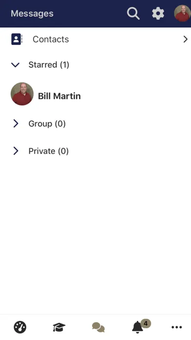 Capturas de tela do Luther Rice Moodle App