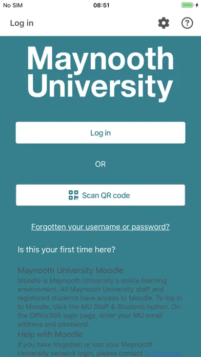 Captures d'écran de Maynooth University Moodle