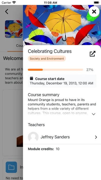 Screenshot di Moodle