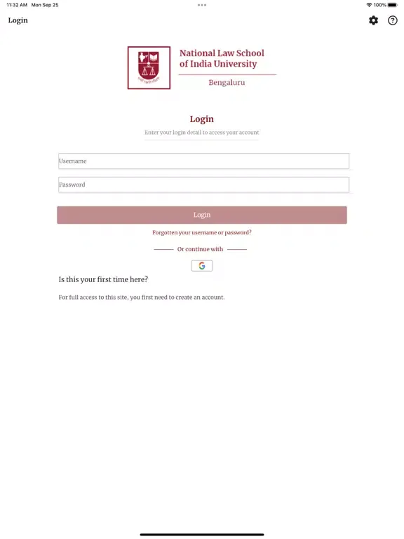 NLSIU iPad  স্ক্রিনশট