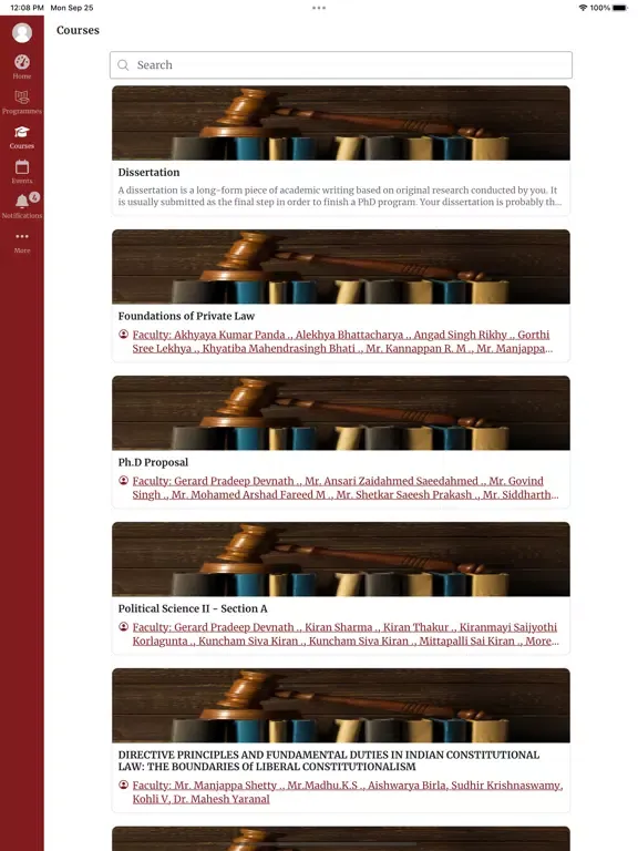 NLSIU iPad  স্ক্রিনশট
