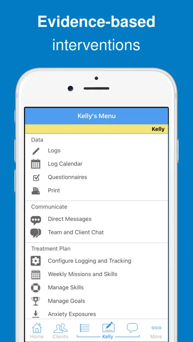 Screenshot di MoodLinks for Clinicians