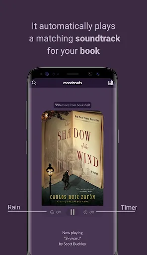 Zrzuty ekranu Moodreads: Music for reading