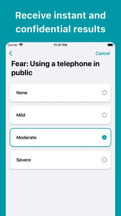 Social Anxiety Test Screenshots