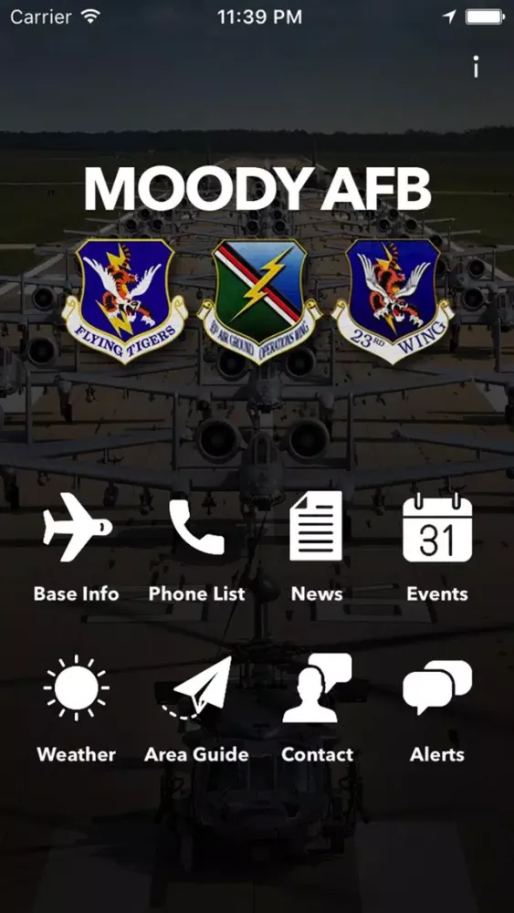 Tangkapan layar Moody Air Force Base