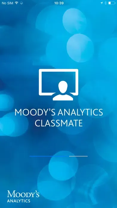 Capturas de tela do Moody's Analytics Classmate