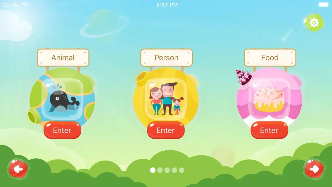 Tangkapan skrin Kids'Vocab-Learn words simply