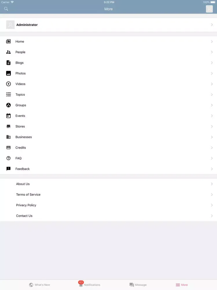 Ảnh chụp màn hình của mooFancy iPad 