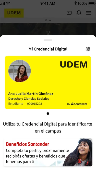 Скриншоты UDEM APP Campus digital
