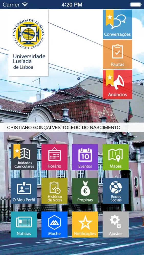 Capturas de pantalla de eLusiada