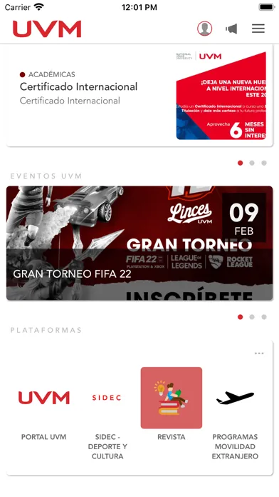 Conexión UVM Ekran Görüntüleri