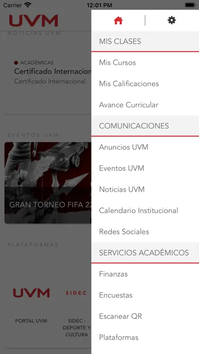 Conexión UVM Ekran Görüntüleri