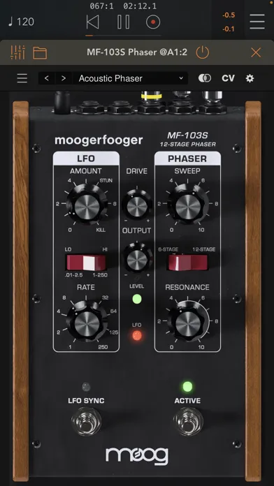 MF-103S 12-Stage Phaser スクリーンショット