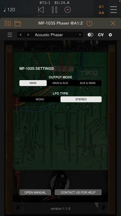 MF-103S 12-Stage Phaser スクリーンショット