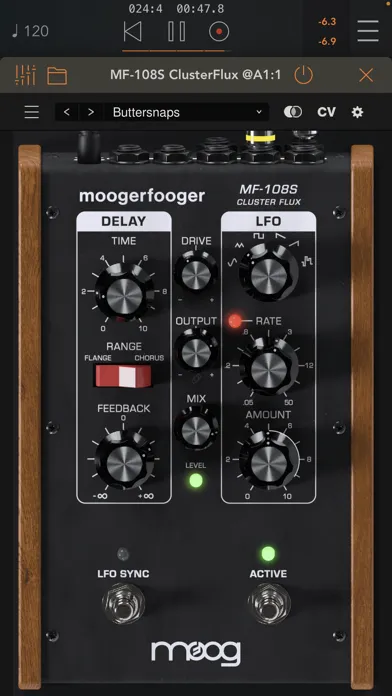 MF-108S Cluster Flux 스크린샷