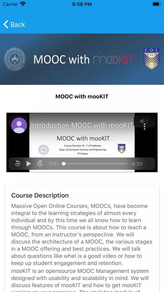 mooKIT Courses স্ক্রিনশট