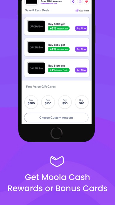 Moola - Cash Back Gift Cards স্ক্রিনশট