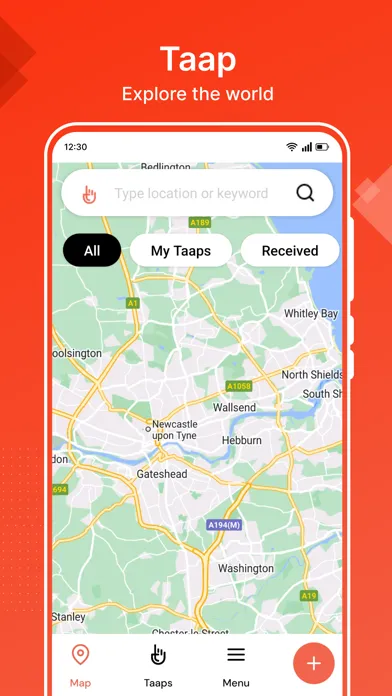 Taap - Social App سکرین شاٹس