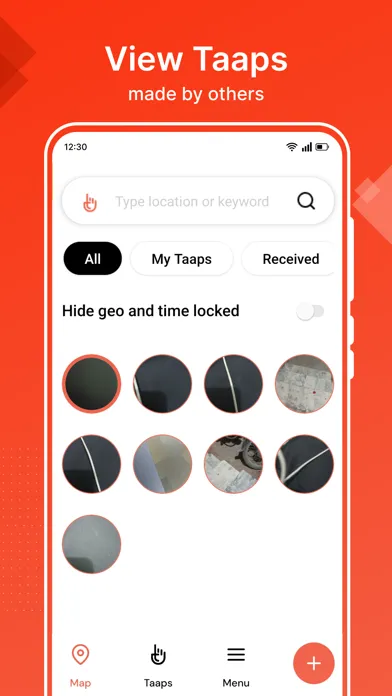 Taap - Social App سکرین شاٹس