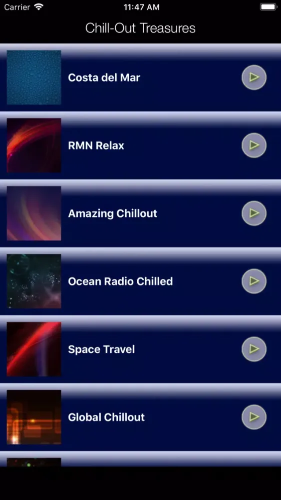 Chill-Out Treasures Radio应用截图