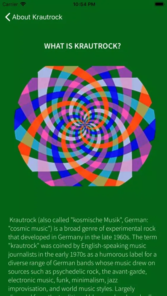 Screenshot di Krautrock Radio