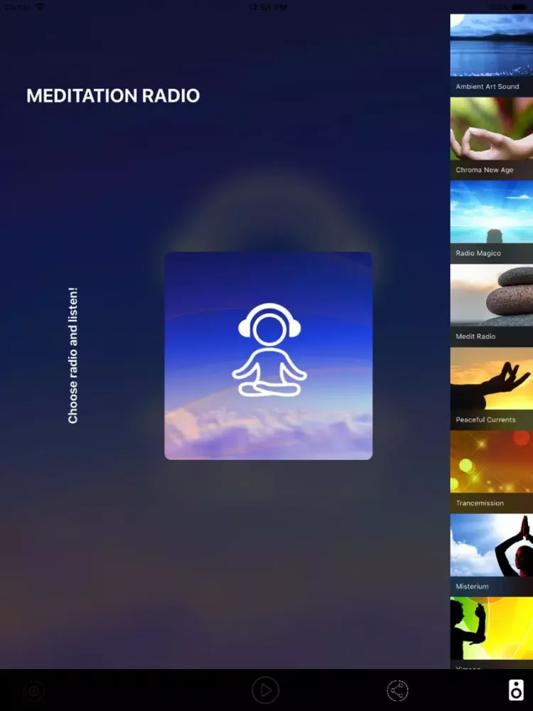 Captures d'écran de Meditation Radio Stream iPad 
