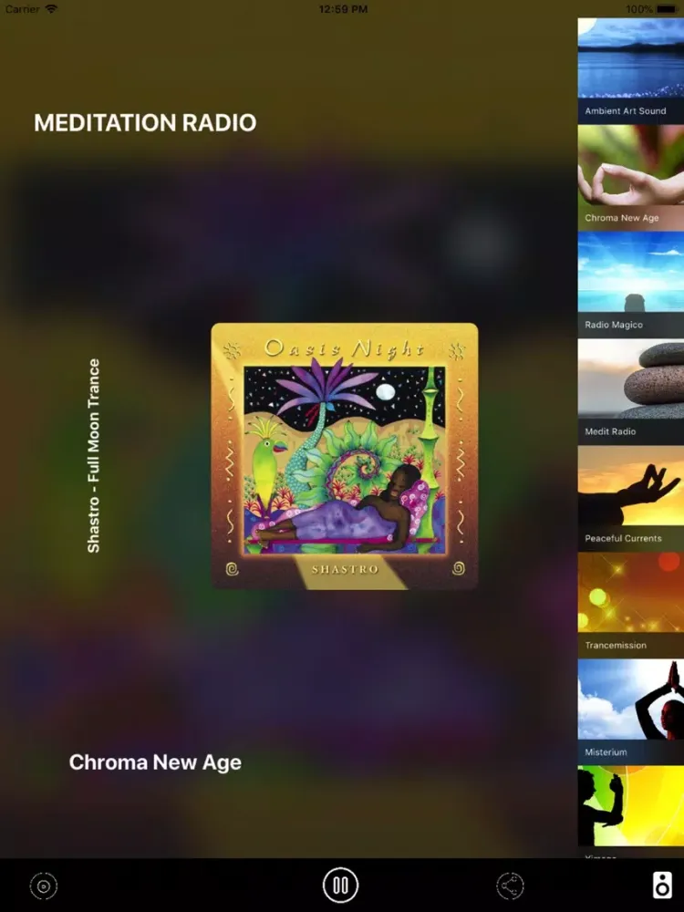 Captures d'écran de Meditation Radio Stream iPad 