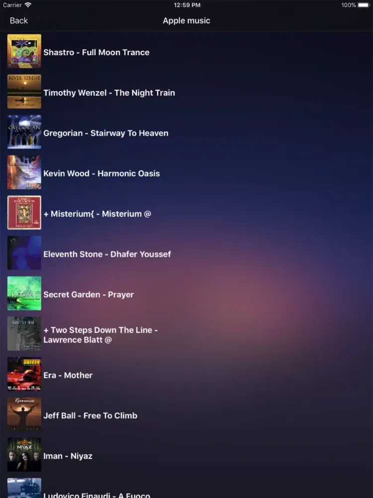 Captures d'écran de Meditation Radio Stream iPad 