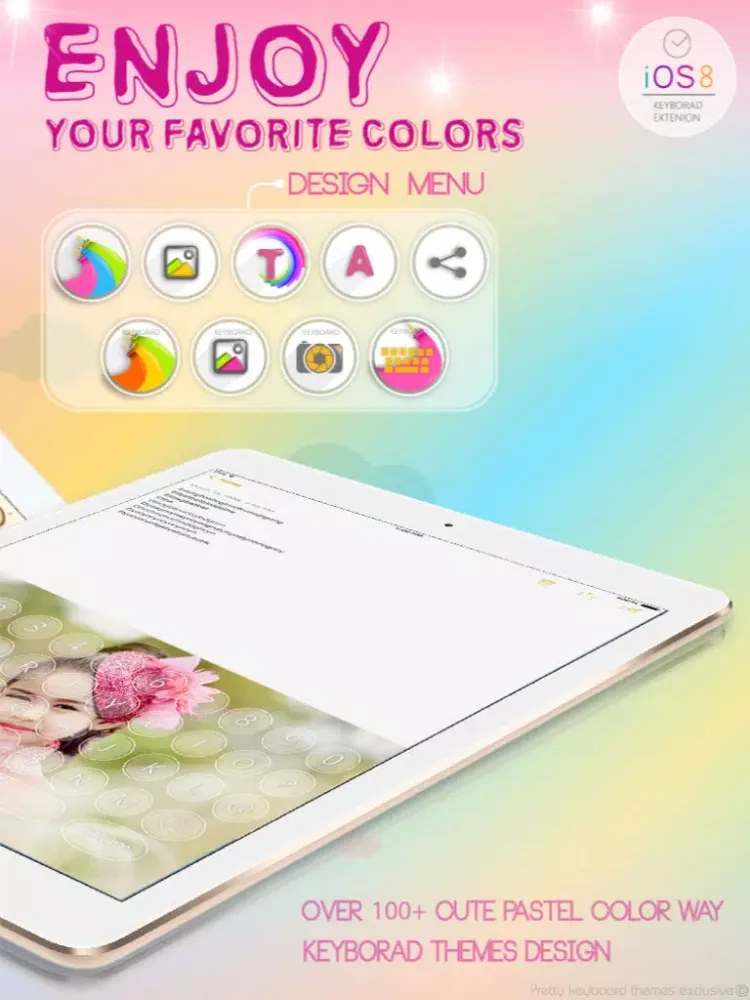 PrettyKeyboard ThemesExclusive Mongolia language iPad  Screenshots