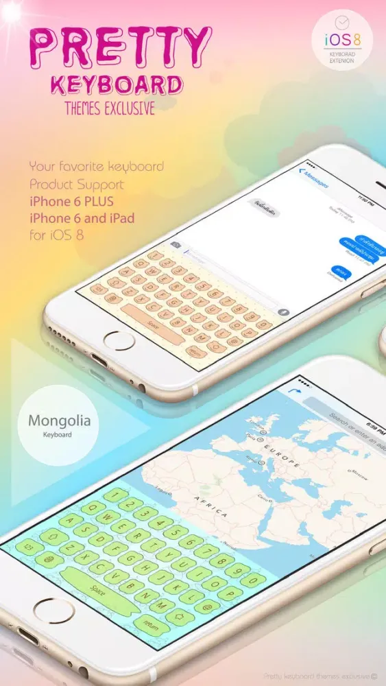 PrettyKeyboard ThemesExclusive Mongolia language Screenshots